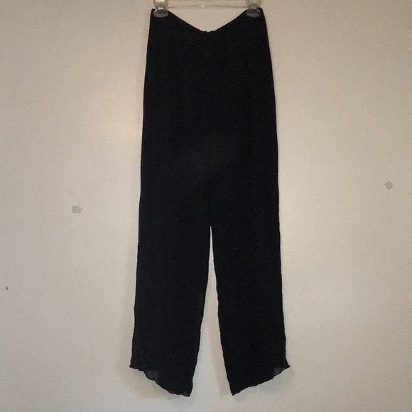 Pentimento 100% Silk Two Piece Set Spaghetti Strap Sheer Dual Layer Side Tie Top - Picture 4 of 16